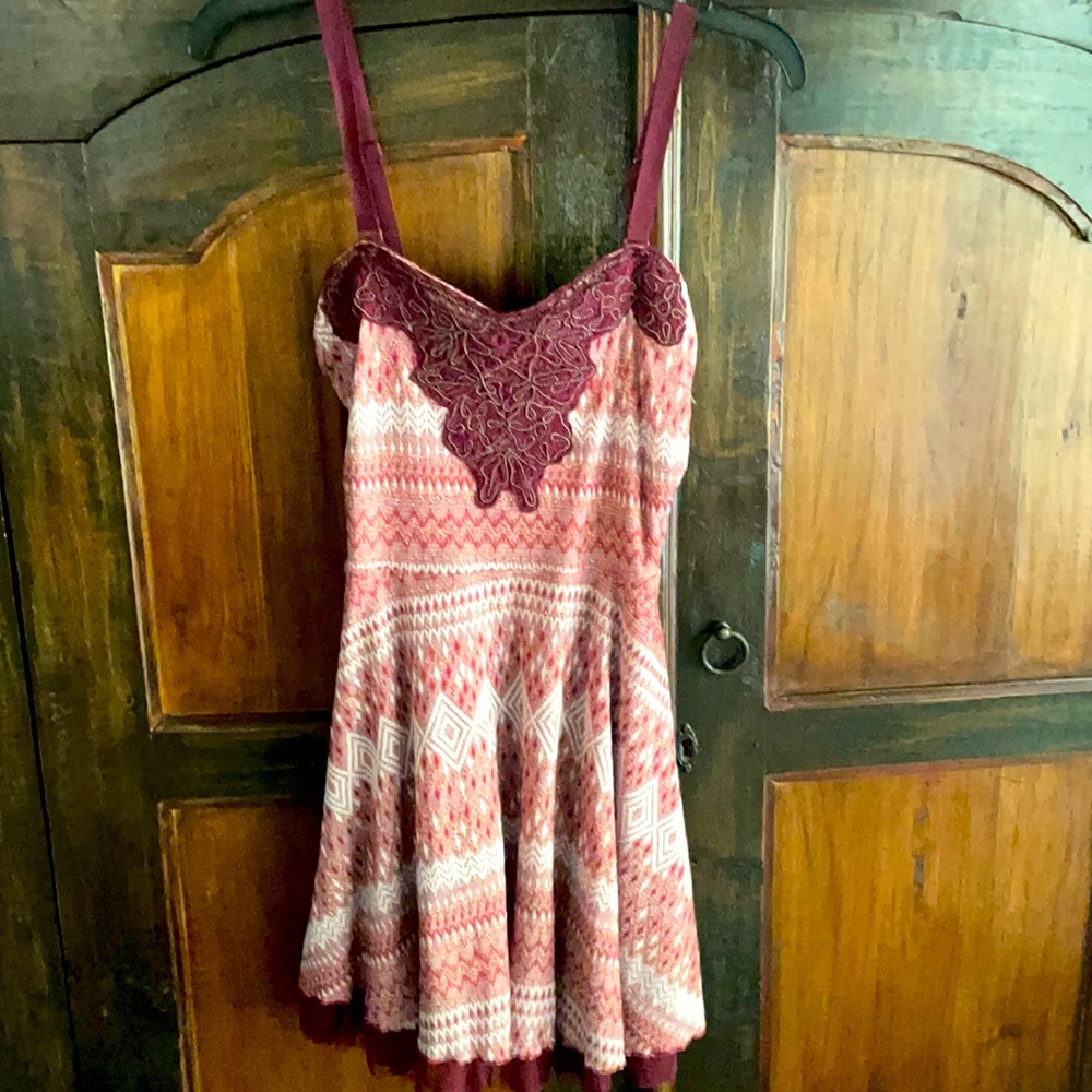Free People burgundy dress